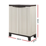 Storage Cabinet Modern Lockable 92cm Cupboard Garage Storage