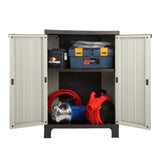 Storage Cabinet Modern Lockable 92cm Cupboard Garage Storage