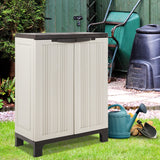 Storage Cabinet Modern Lockable 92cm Cupboard Garage Storage