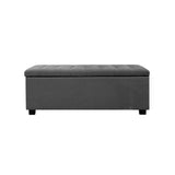 Storage Ottoman Large Fabric  97 x 41.5 x 37cm - Grey