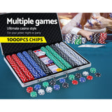 Cards Chips Poker   Chip Set 1000PC Chips Casino chips Gambling accessories Dice Cards