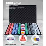 Cards Chips Poker   Chip Set 1000PC Chips Casino chips Gambling accessories Dice Cards