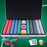 Cards Chips Poker   Chip Set 1000PC Chips Casino chips Gambling accessories Dice Cards