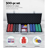 Poker Chips Cards Chips Set 500PC Chips Casino Gambling chips Dice Cards