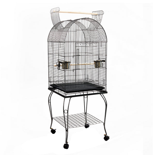 Cage big sizes for pets birds parrots with Perch - Black