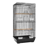 CAGE Size Medium 88(H) x 47(L) x 36(W) cm with Perches and Feeders Bird Cage  - Black