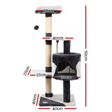 Pet 111 cm Tall Cat Kitten fun area Tree for playing Scratching, climbing Post Tower scratcher