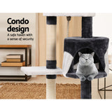 Pet 111 cm Tall Cat Kitten fun area Tree for playing Scratching, climbing Post Tower scratcher