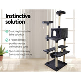 Pet 183 cm Tall Cat Kitten fun area  Tree for playing Scratching, climbing Post Tower scratcher