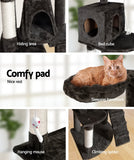 Pet 192 cm Tall Cat Kitten fun area Tree for playing Scratching, climbing Post Tower Dark Grey scratcher