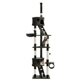 Pet 259cm Tall Cat Kitten fun area Tree for playing Scratching, climbing Post Tower scratcher