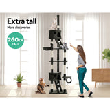 Pet 259cm Tall Cat Kitten fun area Tree for playing Scratching, climbing Post Tower scratcher