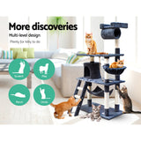 Pet 141 cm Tall Cat Kitten fun area Tree for playing Scratching, climbing Post Tower Scratcher