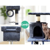 Pet 141 cm Tall Cat Kitten fun area Tree for playing Scratching, climbing Post Tower Scratcher