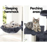 Pet 202 cm Tall Cat Kitten fun area Tree for playing  Scratching, climbing Post Tower scratcher