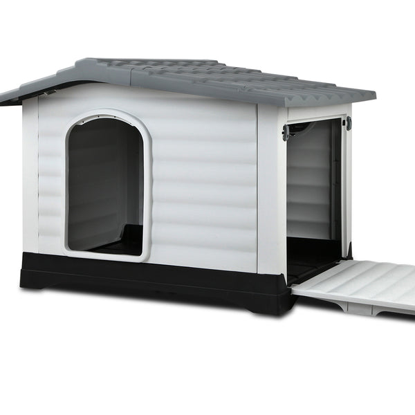Pet House Pet kennel 98 x 68.5 x 68cm Extra Extra Large Pet Kennel - Grey