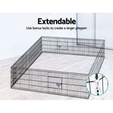 Cage enclosure 8 Parts Pet Exercise Cage  Run Area 24" Enclosure 8 panels x (62cm x 60cm each )