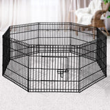 Cage enclosure 8 Parts Pet Exercise Cage  Run Area 24" Enclosure 8 panels x (62cm x 60cm each )