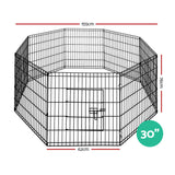 Cage Enclosure with 8 parts Panel 30"Pet Exercise Fence 2229imp