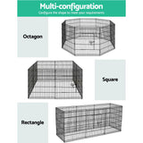 Cage enclosure 16 Parts Pet Exercise Cage 2X30" Enclosure Fence Play Pen 16x (61cm x 76cm each panel)