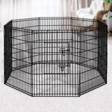 Cage enclosure 8 parts at per panel: 61cm x 91cm pets fence 36"  Pet run 2230imp