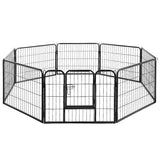 Cage enclosure with 8 parts ( 80cm x 60.5cm each part) Exercise dog Enclosure run Fence puppy Play area 8 parts at 80x60cm each