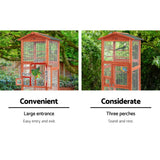 Cage wooden Bird Cage Pet Aviary Large