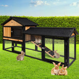 Cage Pets Wooden Pet Rabbit Easy Clean Safe Modern Large Safe