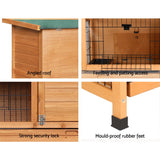 Cage Pets Wooden Rabbit Hutch Guinea Home 3 level