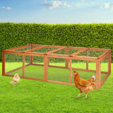 Cage Enclosure Pet Rabbit Hutch180 x 90 x49cm Chicken Coop Birds Animals