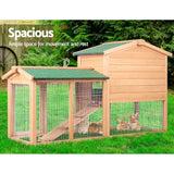 Cage Pets Wooden Pet Rabbit Easy Clean Safe Modern Large Safe wood color
