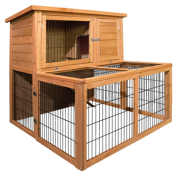 Cage Pets Wooden Rabbit Hutch Guinea bIG  sIZE