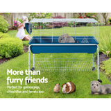 Cage portable with easy access and wheels, 100cm, for pets Rabbit Bunny Guinea Pig Home
