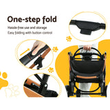 Pet transport Animal Stroller Dog Carrier Foldable Pram with 4 Wheels
