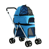 Pet transport Animal Stroller Dog Carrier-  USE in 3 ways- Foldable Pram 4 wheels