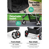 Pet Transport Pet Stroller Animal transport 3 Wheel Pet Stroller - Black Pram