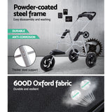 Pet transport Animal Stroller Dog Carrier Foldable Pram Large Black