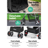 Pet Transport Pet Stroller Animal transport 4 Wheels New  Black Pram