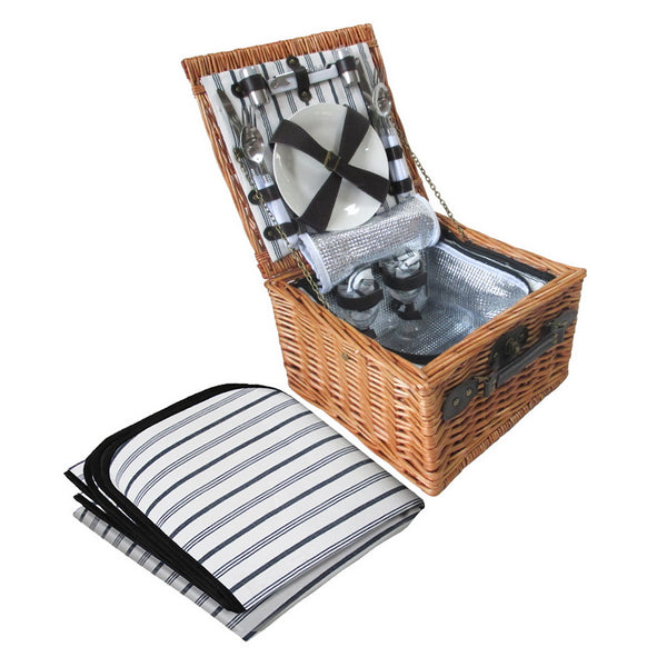 Picnic Basket 2 Person Picnic Basket Baskets Deluxe Outdoor Corporate Blanket Park