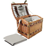 Picnic Basket 4 Person Picnic Basket Baskets Deluxe Outdoor Corporate Blanket Park