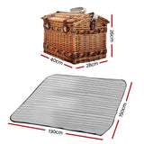 Picnic Basket 4 Person Picnic Basket Baskets Deluxe Outdoor Corporate Blanket Park