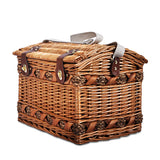 Picnic Basket 4 Person Picnic Basket Baskets Deluxe Outdoor Corporate Blanket Park