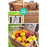 Picnic Basket 4 Person Picnic Basket Baskets Deluxe Outdoor Corporate Blanket Park