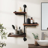 Bookcase Display Storage Wall Mounted Shelved Style Floating Wall Shelves DIY with Brackets