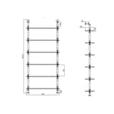 Wall Shelves Display Stand rack display  Bookshelf DIY With Pipe Shelf Brackets