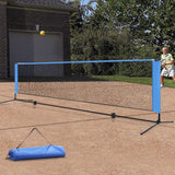 Portable net for Sports Net Stand tennis Badminton Volleyball Soccer 4m 4ft Blue