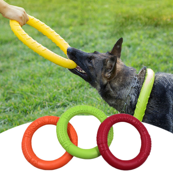 Pet Dog Training Ring to Bite Floating Durable Pet toys Dog Game