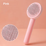 Pet Brush Pet Hair Grooming Cat Brush- PUSH AND CLEAN system -Dog Comb Slicker Brush For Cat Dog