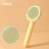 Pet Brush Pet Hair Grooming Cat Brush- PUSH AND CLEAN system -Dog Comb Slicker Brush For Cat Dog