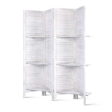 Divider 4 parts screen With Shelves for privacy Divider Folding Timber  Stand Practical (X/F)